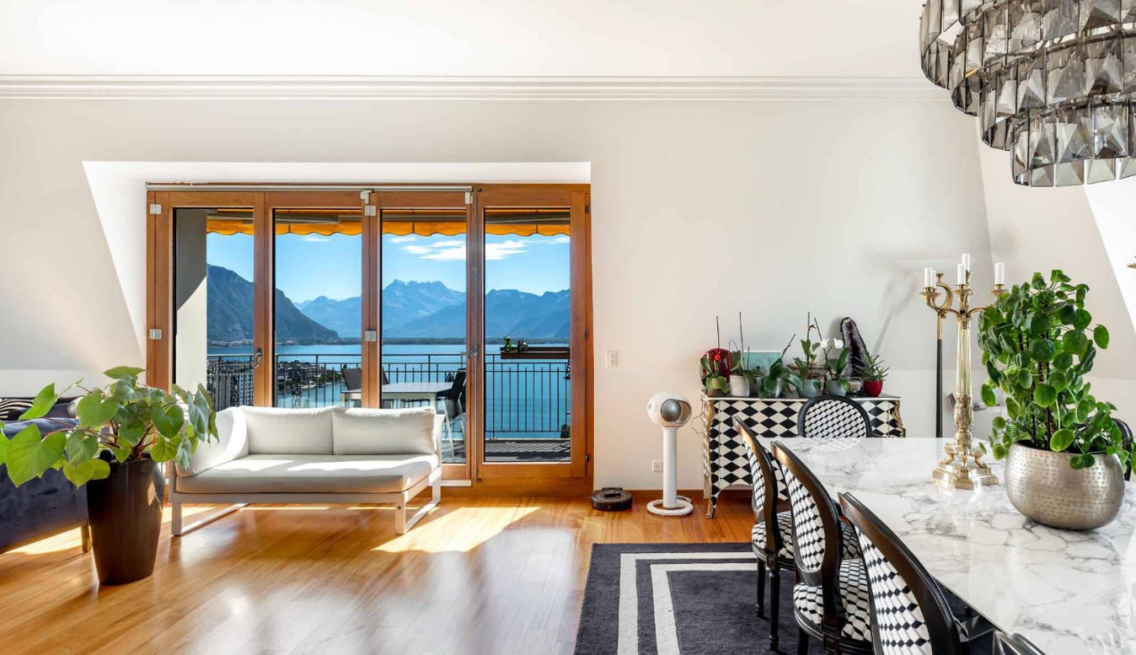 Appartement exceptionnel dans un immeuble Haussmannien à Montreux (VD-CH)