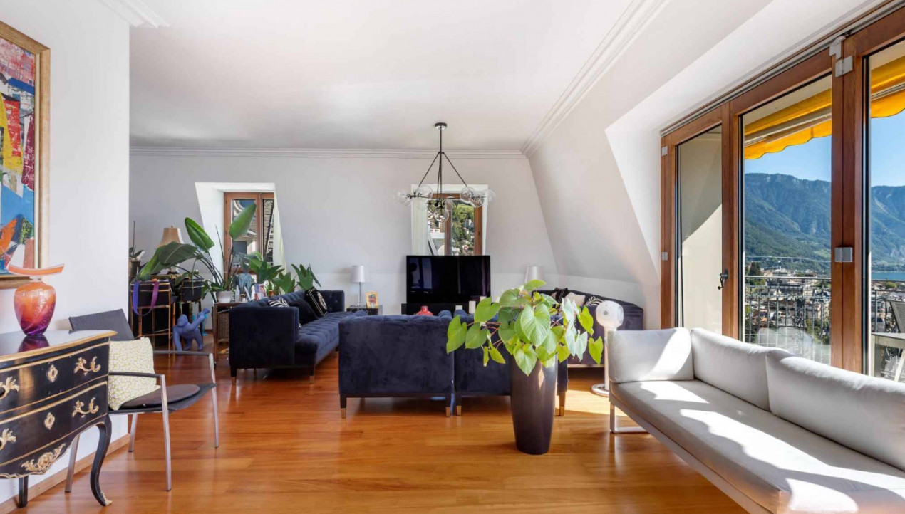 Appartement exceptionnel dans un immeuble Haussmannien à Montreux (VD-CH)