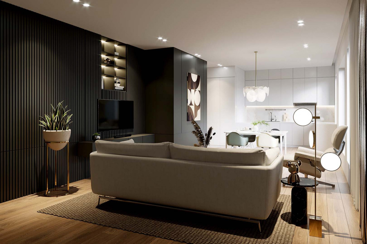 Chamant appartement avec jardin dans une ferme entièrement rénovée