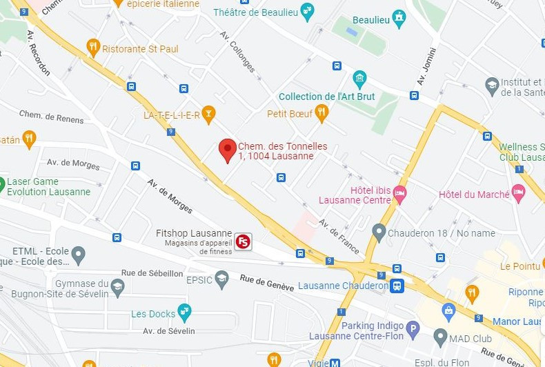 Places de parc intérieures - Chemin des Tonnelles 1 à Lausanne