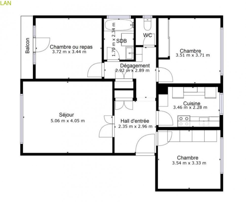 Déjà loué ! Pour investisseurs. Appartement de 4,5 pièces, belle opportunité !