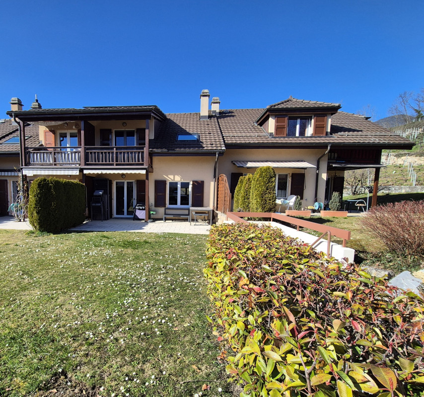 Maison mitoyenne de 4,5 pièces, terrasse-jardin et garage à St-Triphon/Ollon 