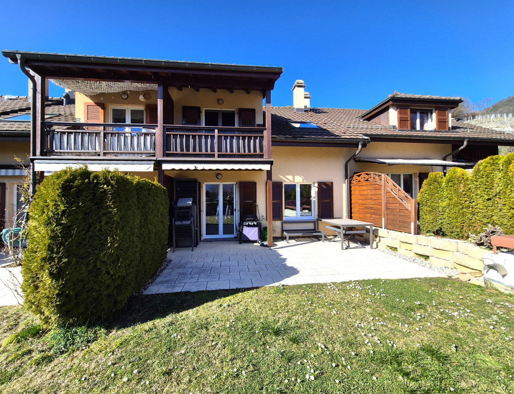 Maison mitoyenne de 4,5 pièces, terrasse-jardin et garage à St-Triphon/Ollon 