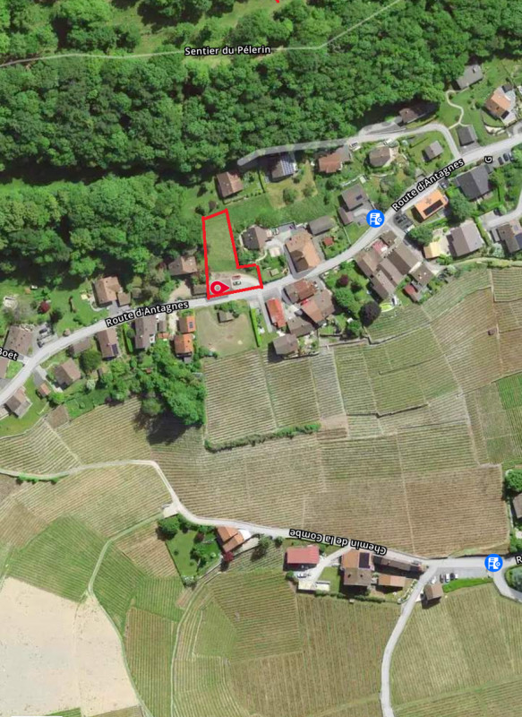 Parcelle constructible avec vue exceptionnelle de 893 m² à Antagnes/Ollon
