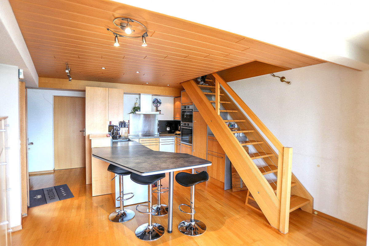 Maison villageoise de 4,5 pièces, toute rénovée et agrandie, vue magnifique