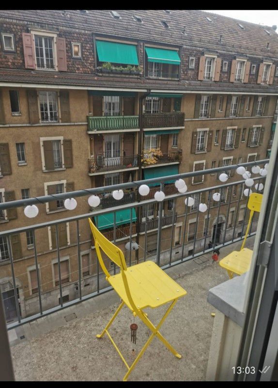 Magnifique 2 pièces avec balcon aux Pâquis 