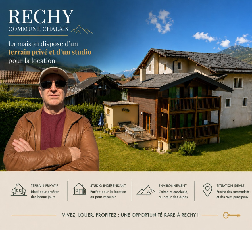 Maison au centre de Réchy