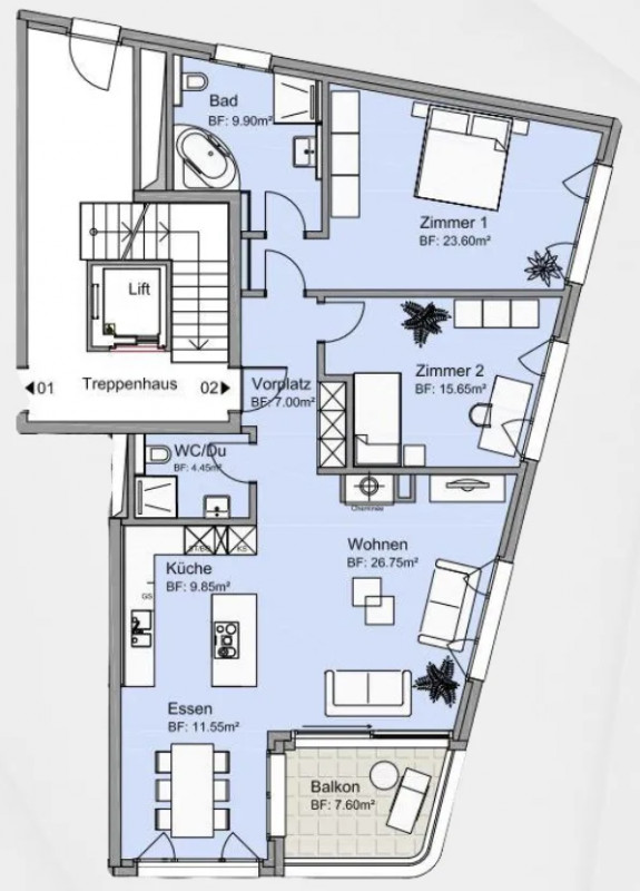 Appartement moderne de 3,5 pièces exclusif à Thoune — photo 25