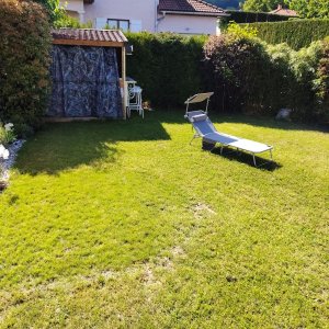 Appartement-villa 130m²,jardin 150m²,terrasse-balcon 25m², Sud,vue sur les Alpes ; — photo 12