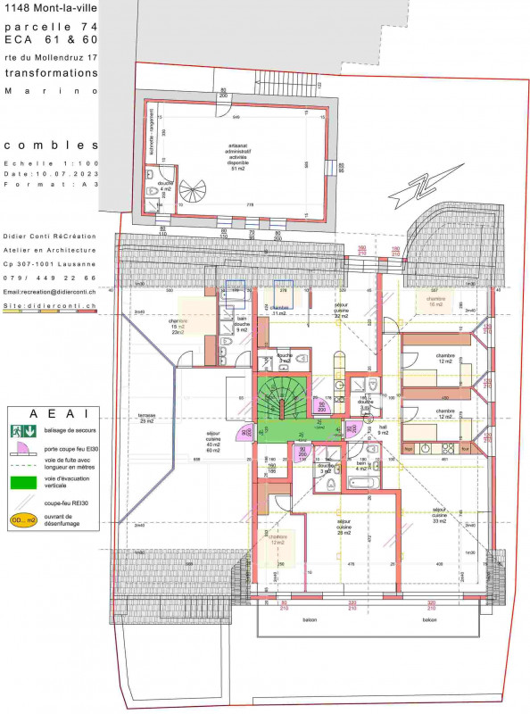 Maison de caractère à vendre – 7 logements - 2 buro/comm Mont-la-Ville (1148) — photo 15