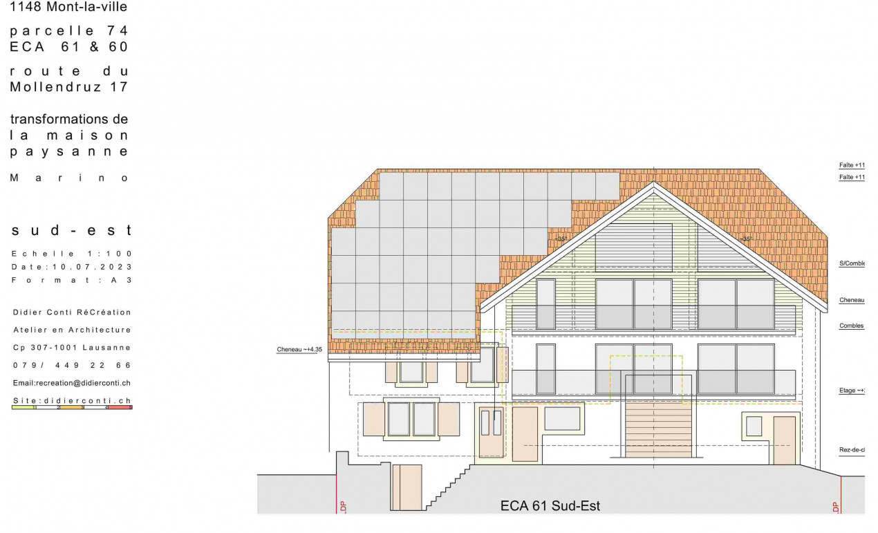 Maison de caractère à vendre – 7 logements - 2 buro/comm Mont-la-Ville (1148) — photo 21