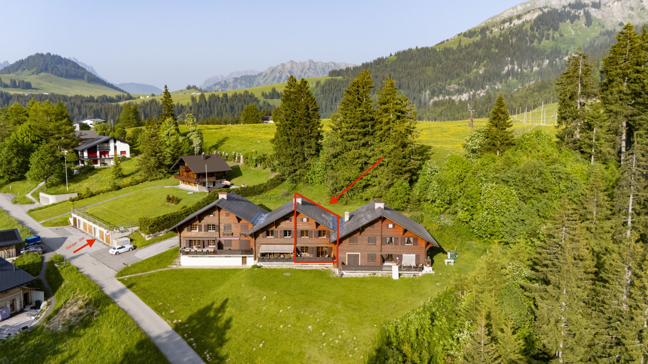 Chalet mitoyen en PPE dans un cadre verdoyant et calme