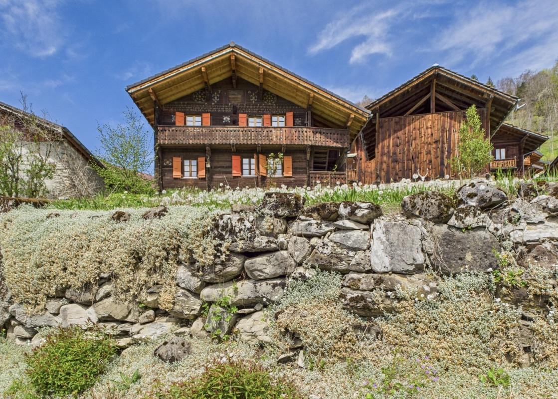 Beau chalet avec grange attenante et vue panoramique - environnement paisible