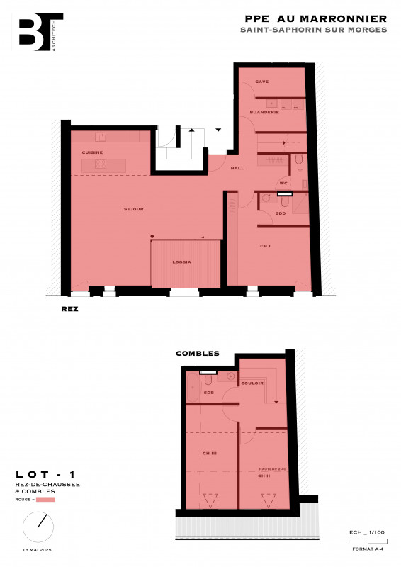 PROMOTION SUR PLANS - Magnifique duplex de standing de 4.5 pièces - 126m2