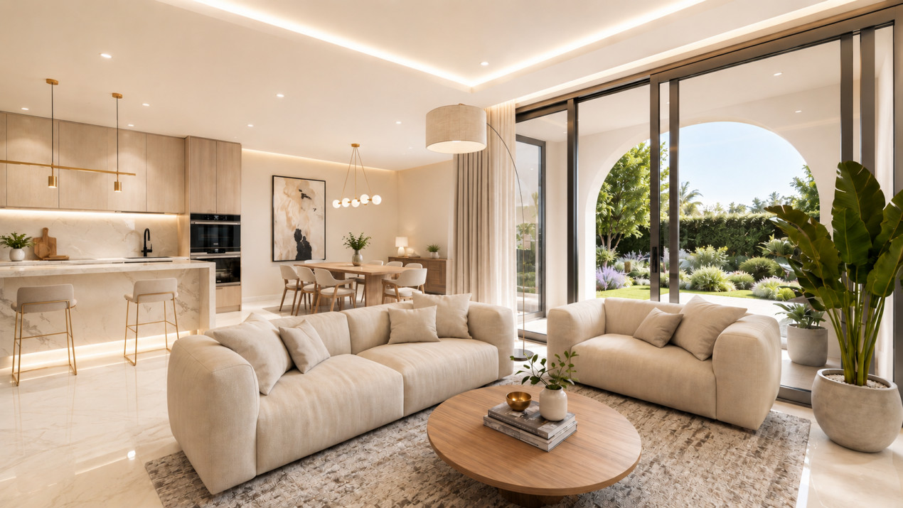 PROMOTION SUR PLANS - Magnifique triplex de standing 5.5 pièces avec jardin