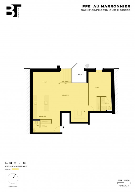 PROMOTION SUR PLANS - Magnifique triplex de standing 5.5 pièces avec jardin