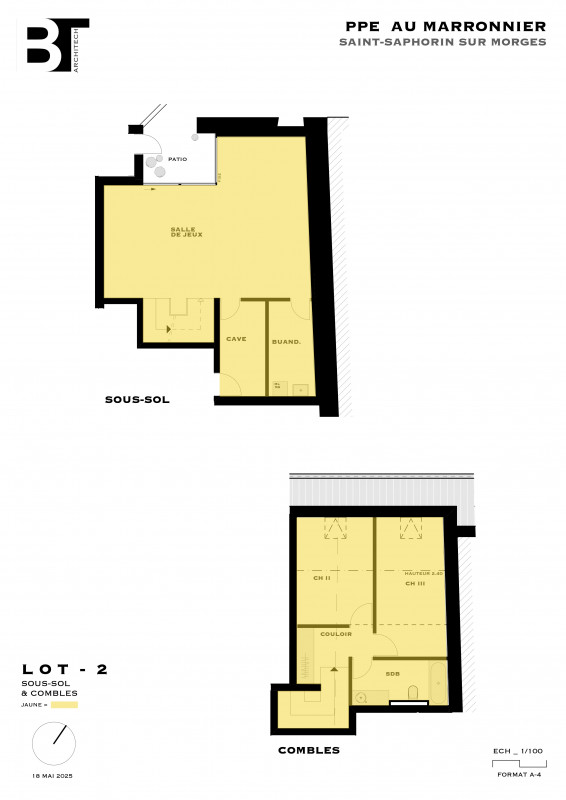 PROMOTION SUR PLANS - Magnifique triplex de standing 5.5 pièces avec jardin