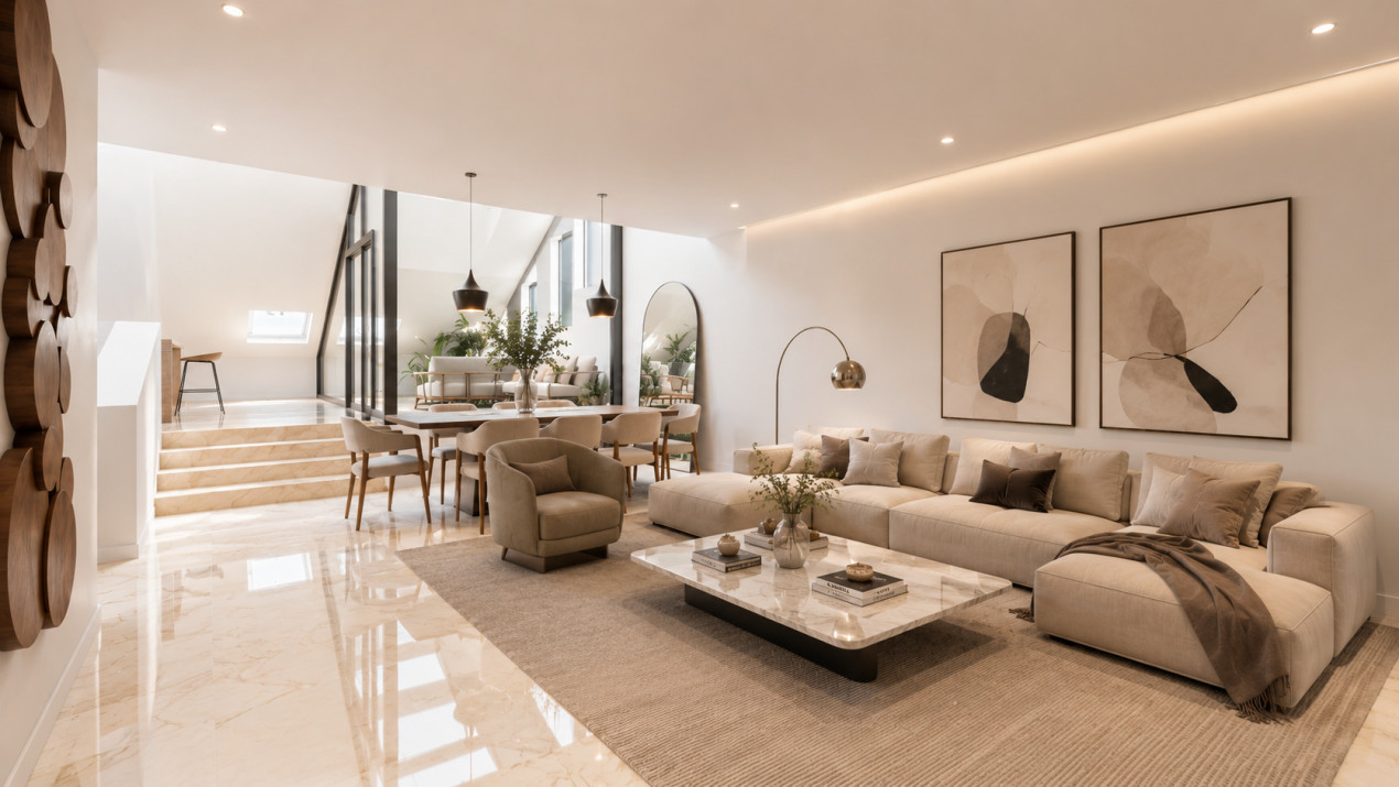 PROMOTION SUR PLANS - Magnifique duplex de standing 6 pièces avec loggia - 189m2